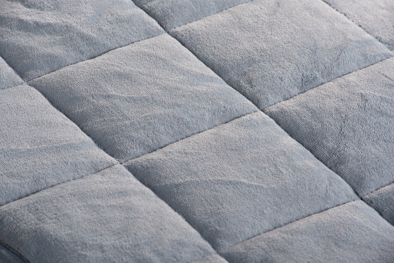 Weighted Sherpa Throw - Grey