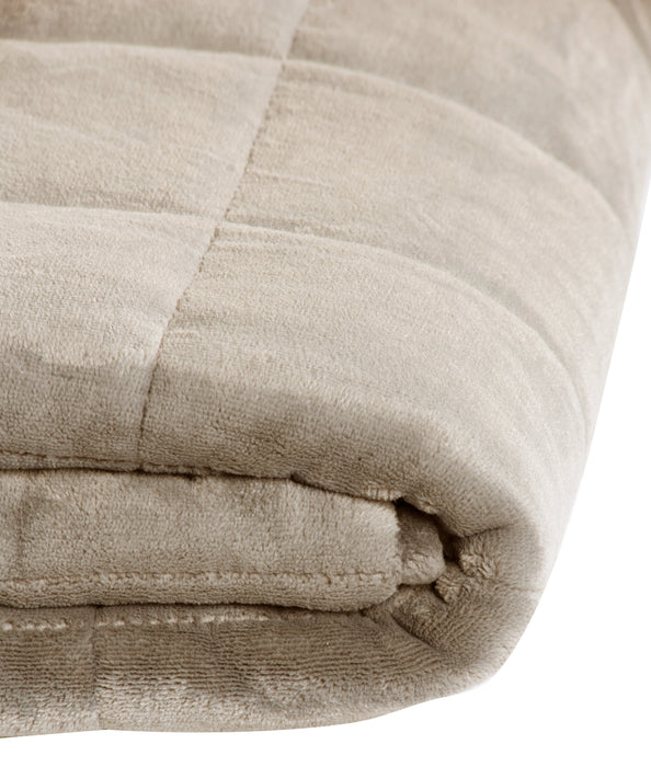 Weighted Sherpa Throw - Taupe
