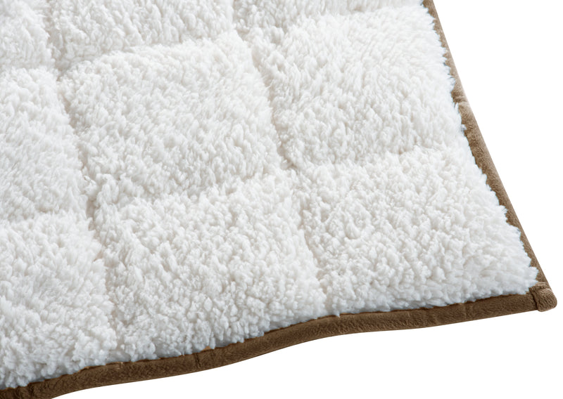 Weighted Sherpa Throw - Taupe