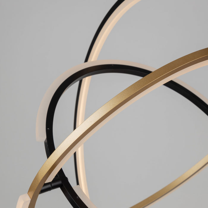 Trilogy Black & Brass Integrated LED Pendant II