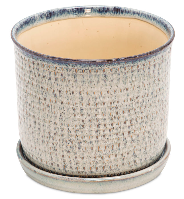 Blue 6/8\" Ceramic Planter - Set of 2
