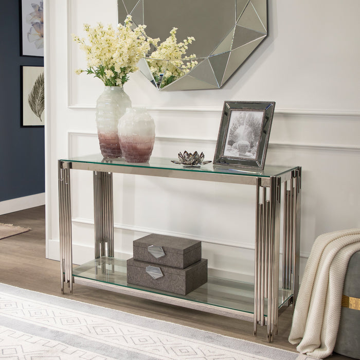 Blush Pink 12\" Glass Vase