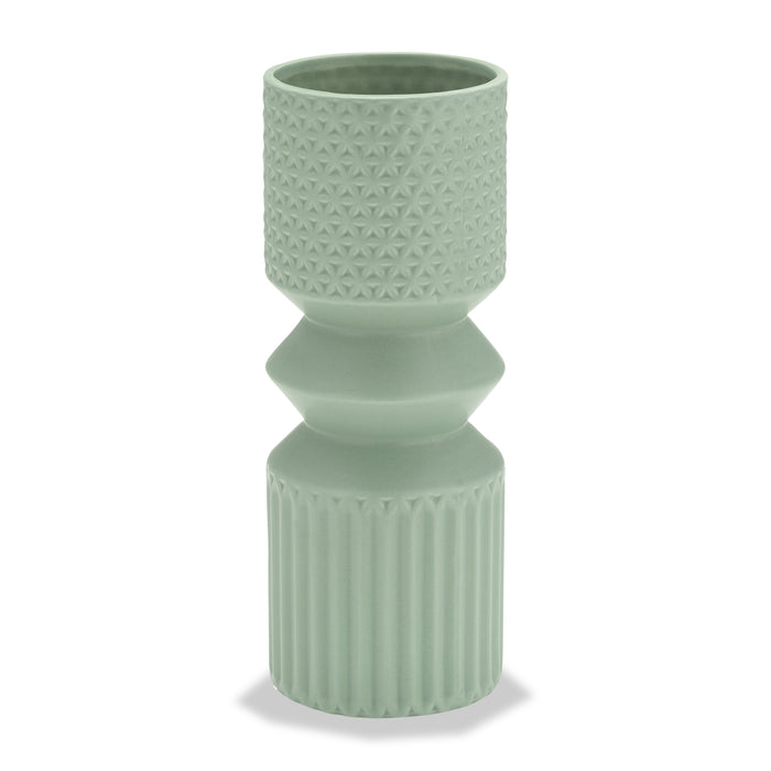 Dark Sage 11\" Mallet Vase