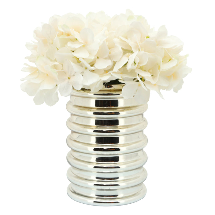 Gold 9\" Scallop Vase