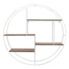 Brown Round Wall Shelf