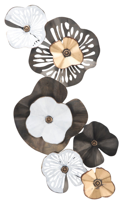 Black and Gold 33\" Metal Wall Decor