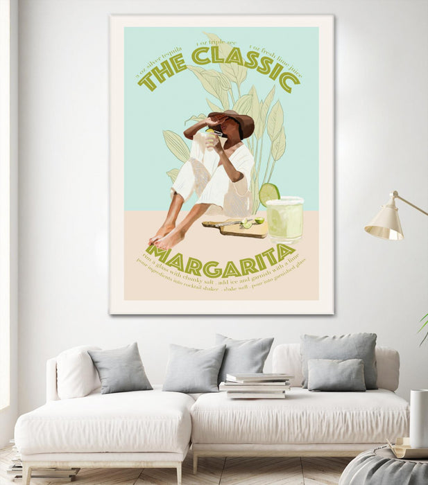 \"The Classic Margarita \" Giant Art 72x54 Wall Art