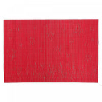 Vinyl Placemat Winter Forest Red - Set of 12