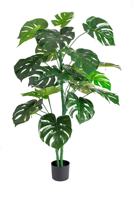 Artificial 59\" Monstera Indoor & Outdoor In Black Pot