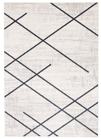 Damali Ivory/Blue Machine Washable Area Rug - 3'0