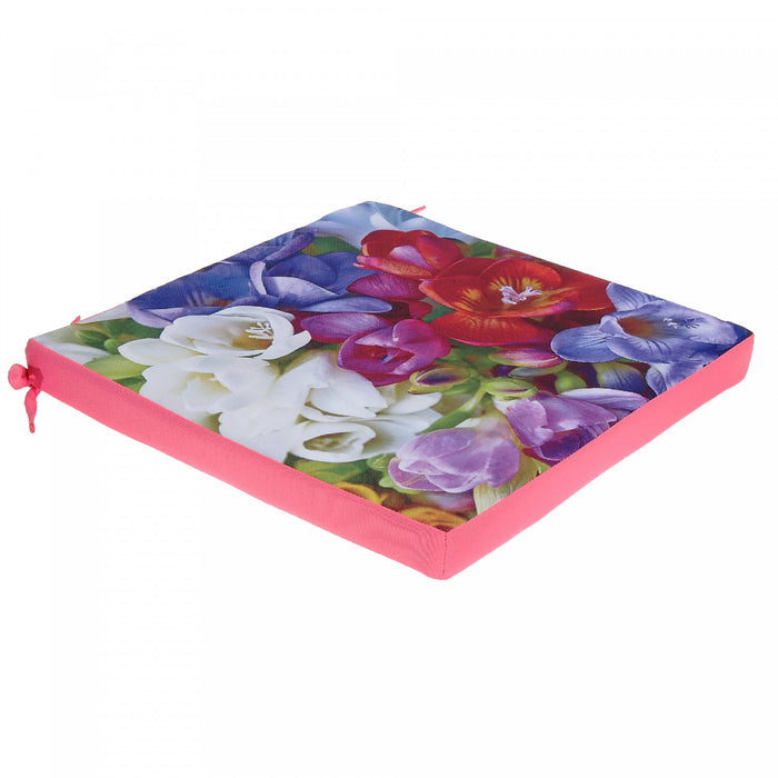 Polyester Photo Print Outdoor Chair pad Angelika - Set of 2