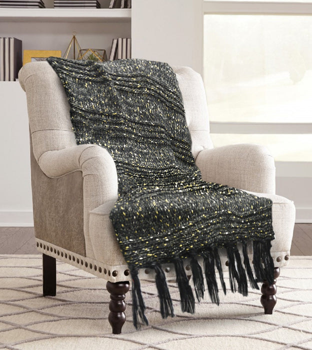 Chester 50\" x 60\" Throw Carbon