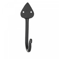 Single Spade Iron Wall Hook Gun Metal - Set of 4