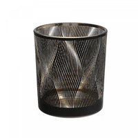 Glass Votive Holder Waves - Set of 2 Candle Holder