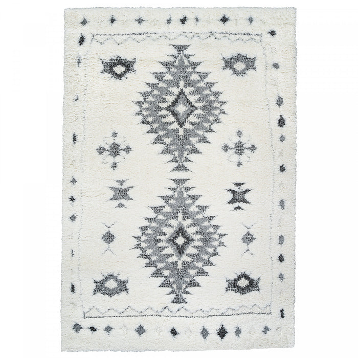 Lola Diamond Grey 3x5 Area Rug