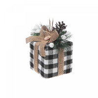 White Buffalo Christmas Ornament Present