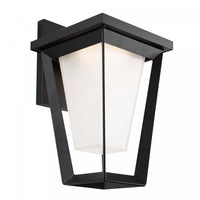 Waterbury Black 15 W LED Outdoor Wall Light 
