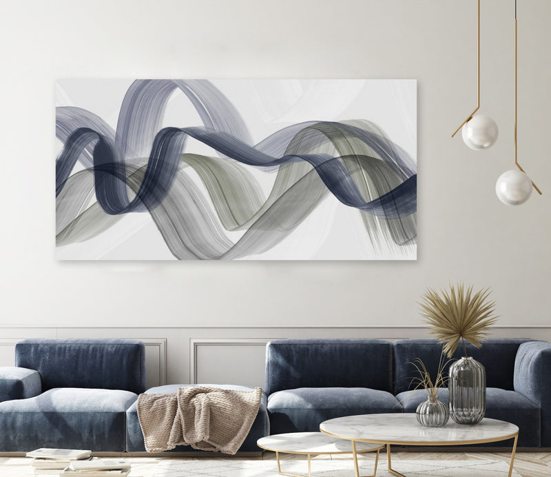 \"Bending Curves Ii\" Giant Art 72x36 Wall Art