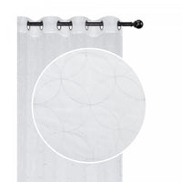 Lurex Embroidered Sheer Panel Diamond White 96