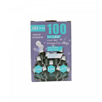 100 Lt 5mm LED Indoor Light Set Cool White Bulbs - Set of 2 Christmas Lights