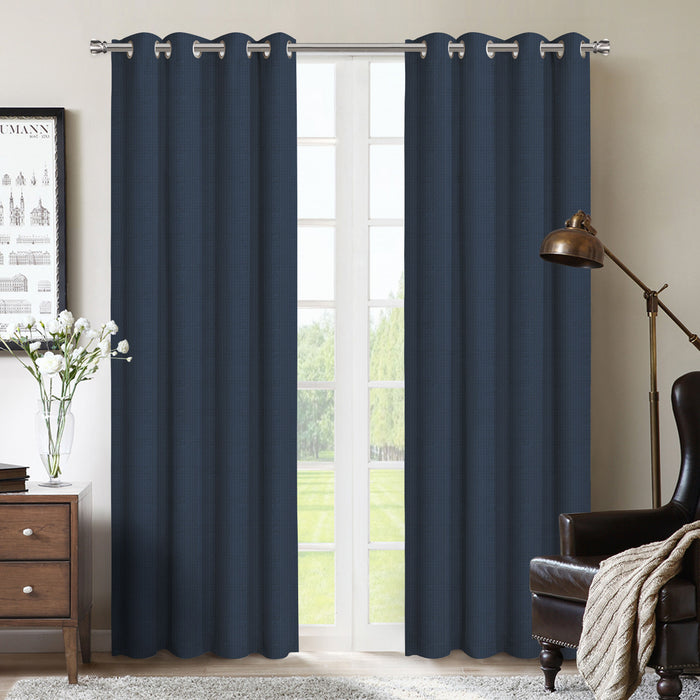Allegheny Blackout Grommet Panel (pair) 54x84\" Navy Window Panel 