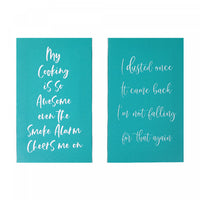 Canvas Wall Sign Humorous Chores 6 x 10 - Set of 2 Wall Decor