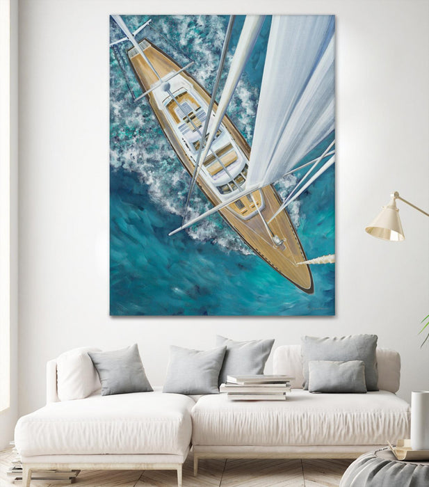 \"Sailing Around The World\" Giant Art 72x54 Wall Art