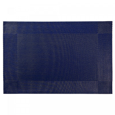 Vinyl Placemat Classic Navy Blue - Set of 12|Napperon bleu marine en vinyle de style classique - ensemble de 12