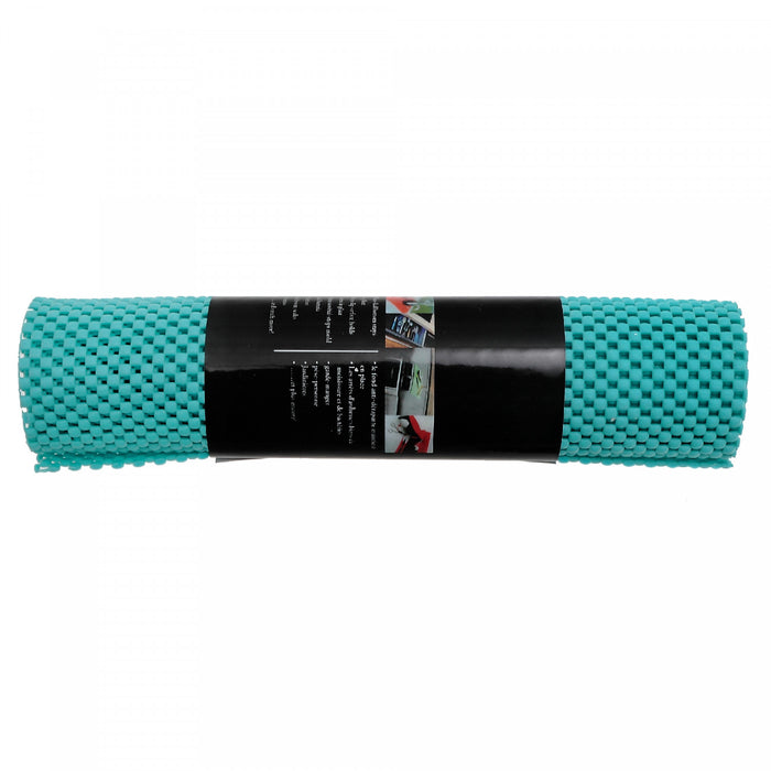 Anti Slip Pvc Mat Teal 12\" x 59\" - Set of 6 Kitchen Storage
