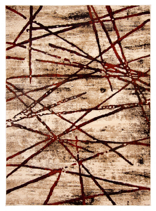 Cherokee Gold Area Rug - 6'7\" X 9'6\" 