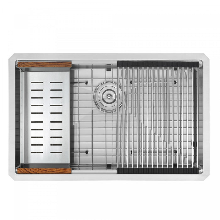 Ancona 30\" Undermount Workstation Kitchen Sink - AN-3372