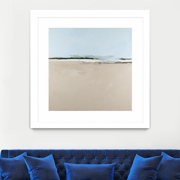 \"Simply Stated\" Matted and Framed White 30x30 Wall Art