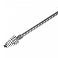 16/19mm Metal Drape Pole Set Spring - Nickel