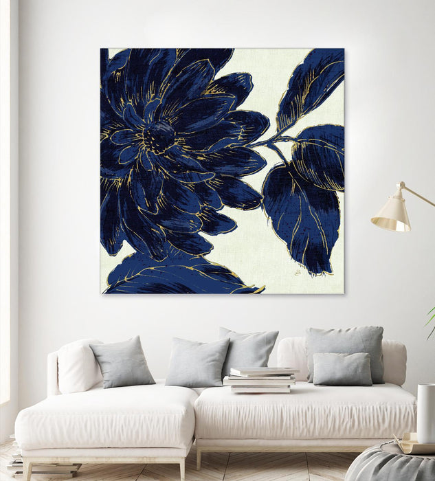 \"Indigo Garden I\" Giant Art 72x72 Wall Art