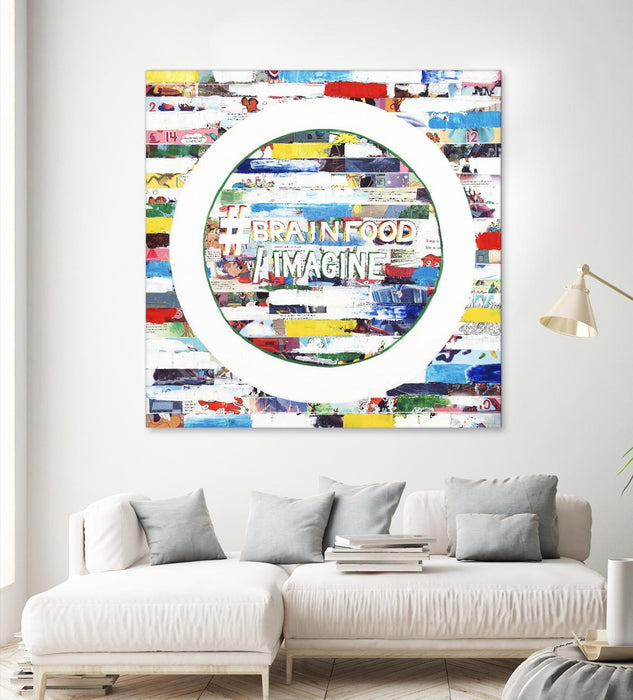 \"Smoke Circus Iv\" Giant Art 72x72 Wall Art