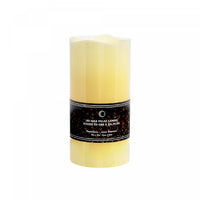 LED Wave Top Unscented Ivory Candle with Timer 4 x 8