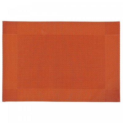 Vinyl Placemat Classic Orange - Set of 12|Napperon orange en vinyle de style classique - ensemble de 12