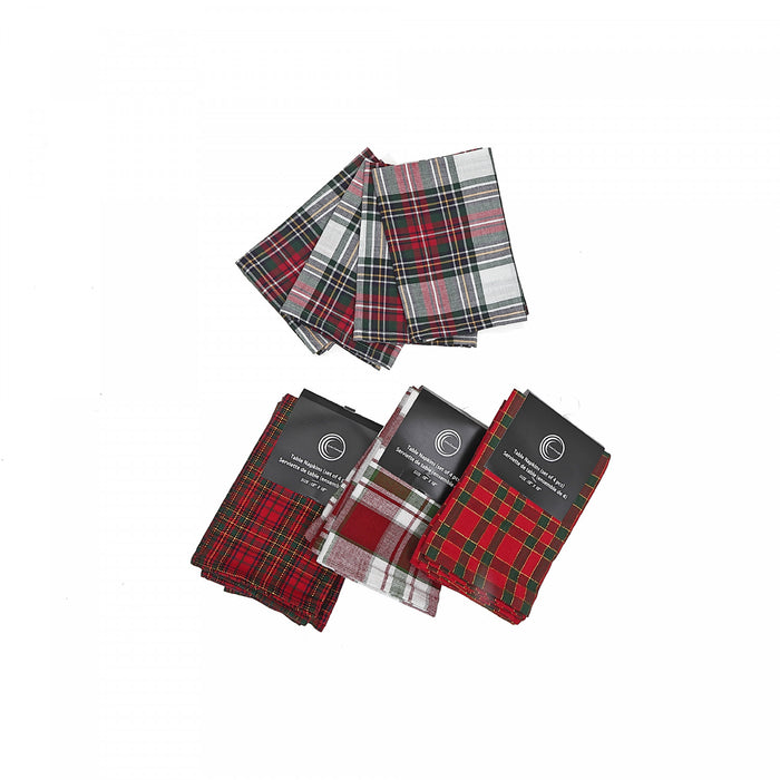  Cotton 4pk Napkins with Lurex 18\" x 18\"