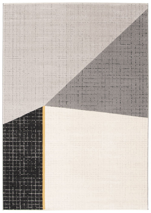 Theano Black 5'3\" x 7'7\" Area Rug