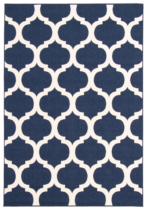 Sophie Ivory-Navy Area Rug - 3'11\" x 5'7\"