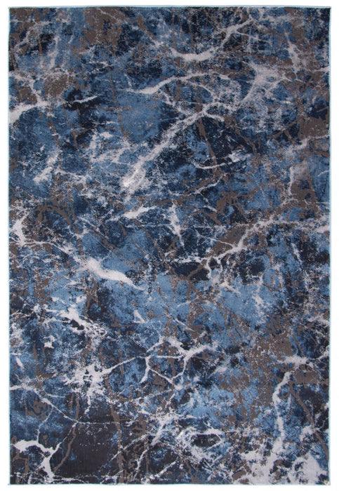 Blue Marble Area Rug - 8'0\" x 10'0\"