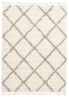Helma Diamond Cream Shag 3'11\" X 5'11\" Area Rug