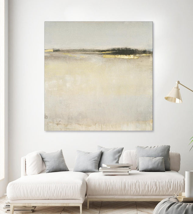 \"Embellished Subtle Scape I\" Giant Art 72x72 Wall Art