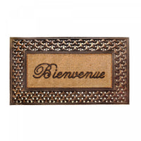 Bienvenue Rubber and Coir Brush Mat Floormat
