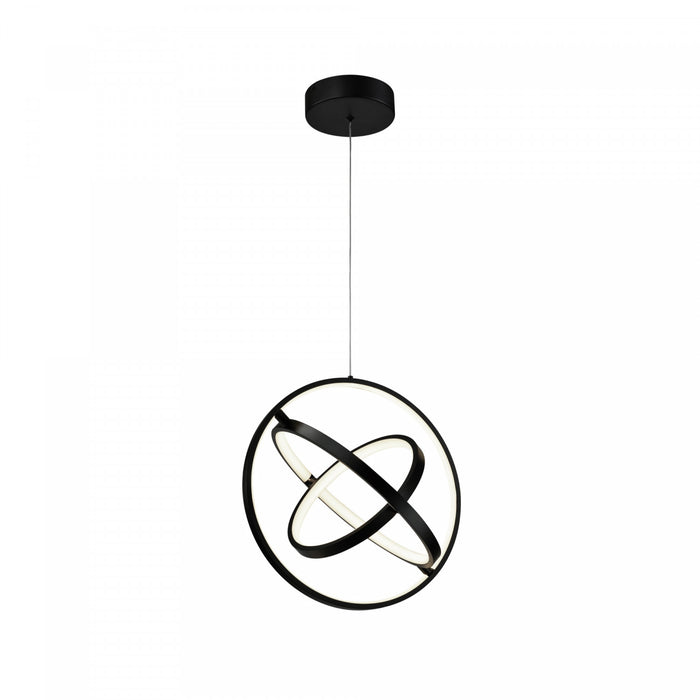 Sienna 30 W LED Black Orb Pendant