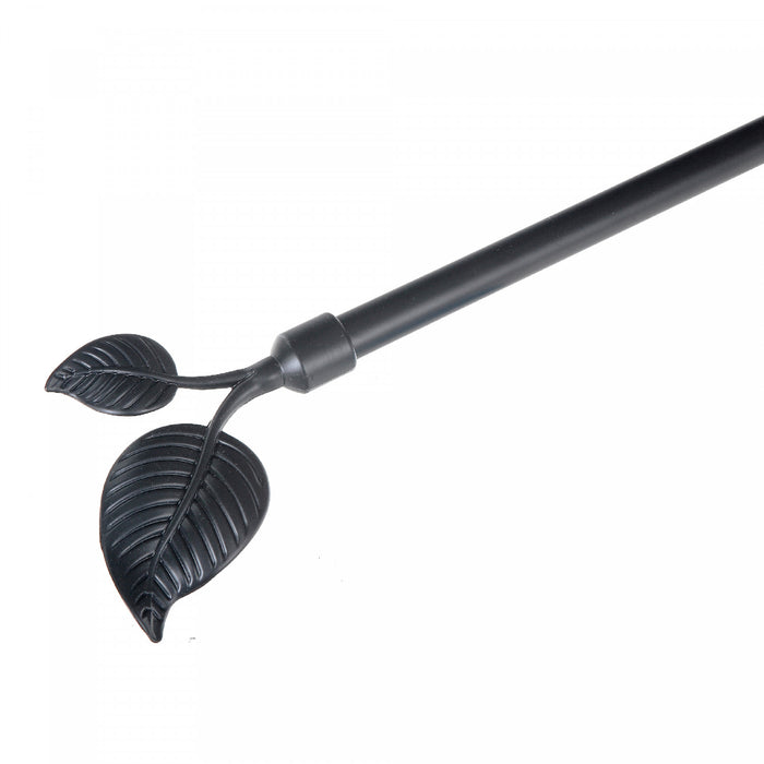 16/19mm Metal Drape Pole Set Foliole - Black