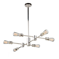 Tribeca 6-Light Silver Chandelier 