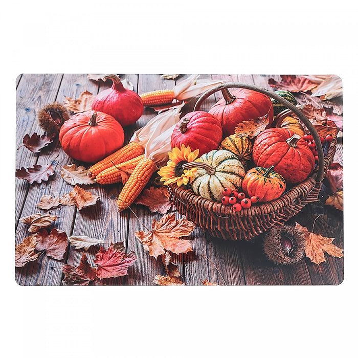 Plastic Placemat Happy Harvest - Set of 12