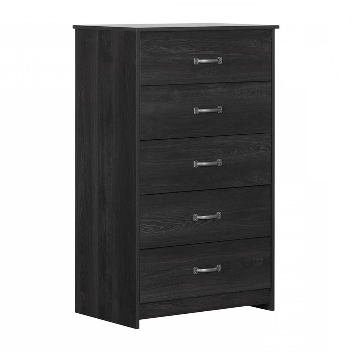Tassio 5-Drawer Chest - Grey Oak