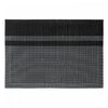 Vinyl Placemat Honeycomb Black - Set of 12